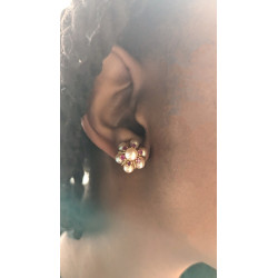 non-pierced ears 18K gold earrings