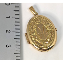 antique 18K gold pendant