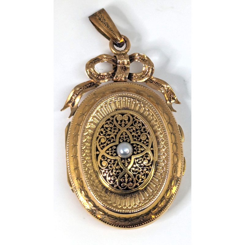 antique 18K gold locket