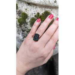 antique blood stone ring