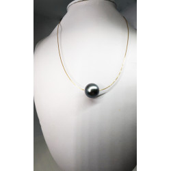 estate Tahitian pearl necklace