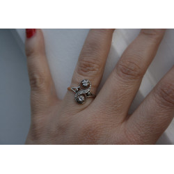 Toi et moi bague ancienne Clearance