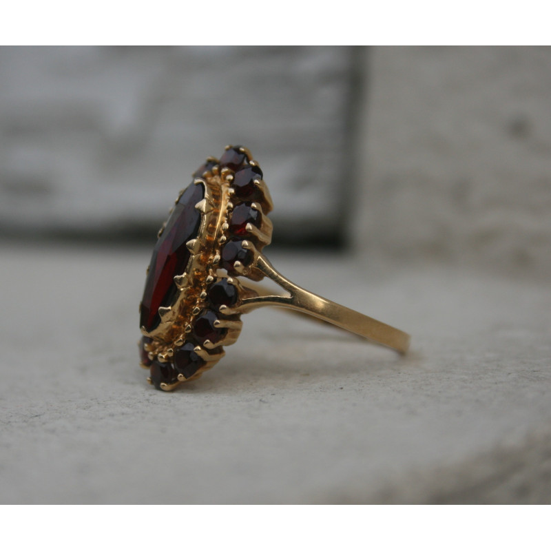 Bague marquise en or deals