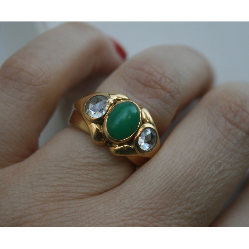Bague or jaune diamants Bague or jaune diamants